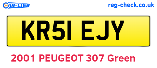 KR51EJY are the vehicle registration plates.