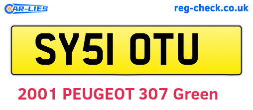 SY51OTU are the vehicle registration plates.