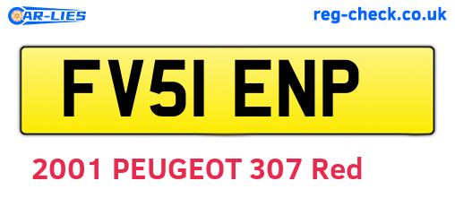 FV51ENP are the vehicle registration plates.