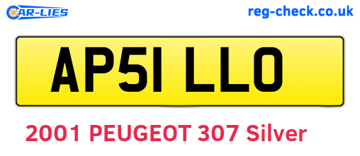 AP51LLO are the vehicle registration plates.