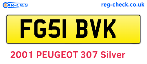 FG51BVK are the vehicle registration plates.