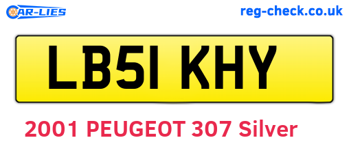LB51KHY are the vehicle registration plates.