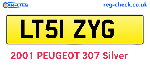 LT51ZYG are the vehicle registration plates.