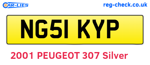 NG51KYP are the vehicle registration plates.