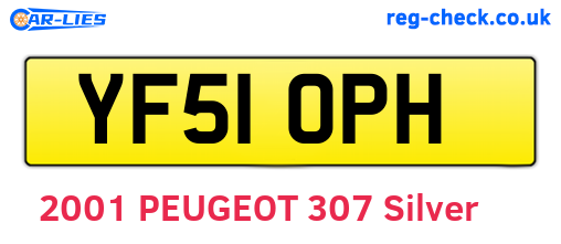 YF51OPH are the vehicle registration plates.