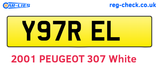 Y97REL are the vehicle registration plates.