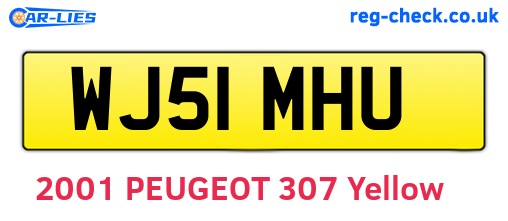 WJ51MHU are the vehicle registration plates.