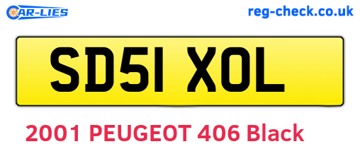 SD51XOL are the vehicle registration plates.