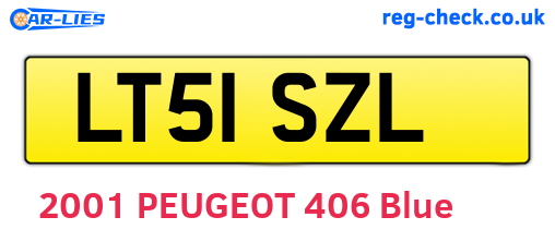LT51SZL are the vehicle registration plates.