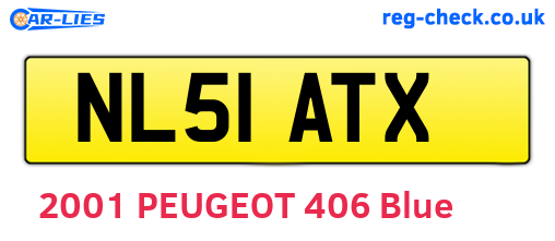 NL51ATX are the vehicle registration plates.