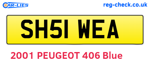 SH51WEA are the vehicle registration plates.