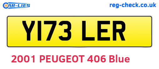 Y173LER are the vehicle registration plates.