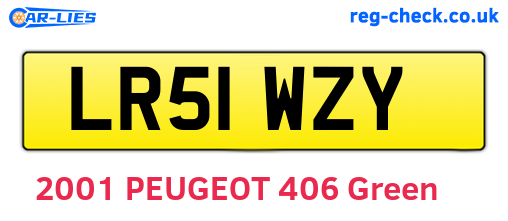 LR51WZY are the vehicle registration plates.