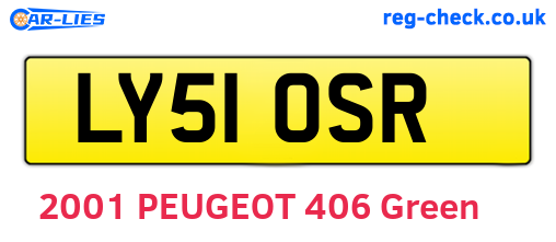 LY51OSR are the vehicle registration plates.