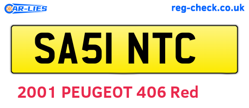 SA51NTC are the vehicle registration plates.