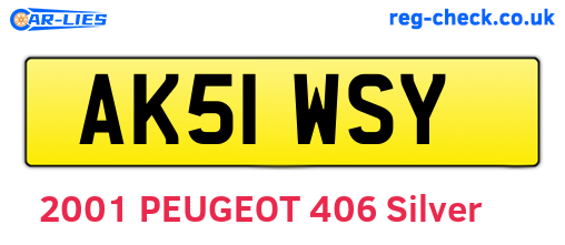 AK51WSY are the vehicle registration plates.