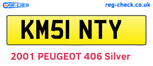 KM51NTY are the vehicle registration plates.
