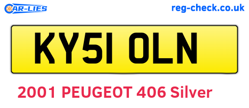 KY51OLN are the vehicle registration plates.