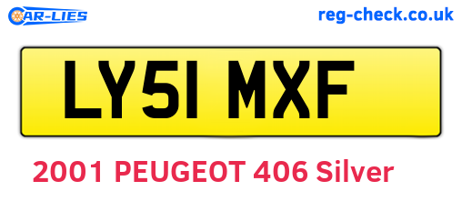 LY51MXF are the vehicle registration plates.