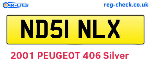 ND51NLX are the vehicle registration plates.