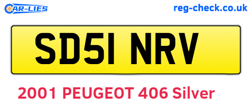 SD51NRV are the vehicle registration plates.