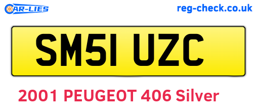 SM51UZC are the vehicle registration plates.