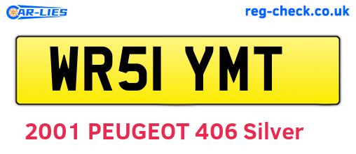WR51YMT are the vehicle registration plates.