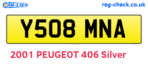 Y508MNA are the vehicle registration plates.