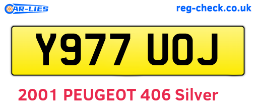 Y977UOJ are the vehicle registration plates.