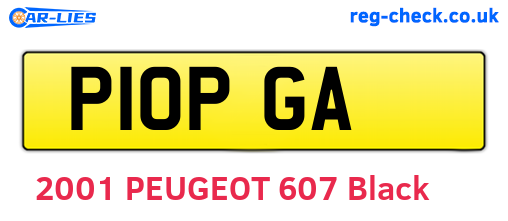 P10PGA are the vehicle registration plates.