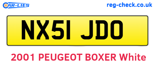 NX51JDO are the vehicle registration plates.