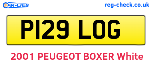 P129LOG are the vehicle registration plates.