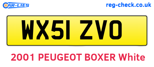 WX51ZVO are the vehicle registration plates.