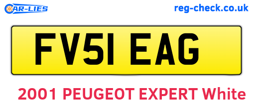 FV51EAG are the vehicle registration plates.