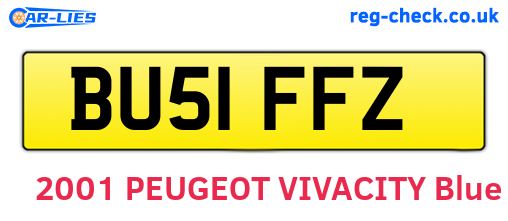 BU51FFZ are the vehicle registration plates.