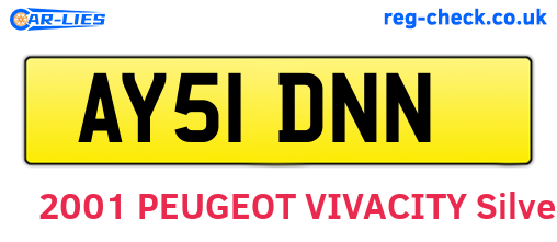 AY51DNN are the vehicle registration plates.