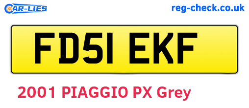 FD51EKF are the vehicle registration plates.
