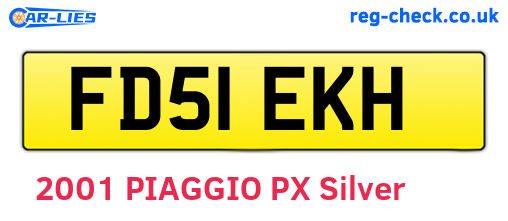 FD51EKH are the vehicle registration plates.