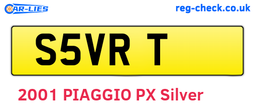 S5VRT are the vehicle registration plates.