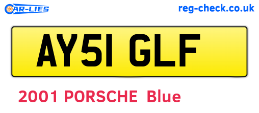 AY51GLF are the vehicle registration plates.