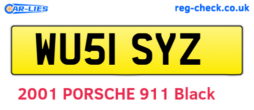 WU51SYZ are the vehicle registration plates.