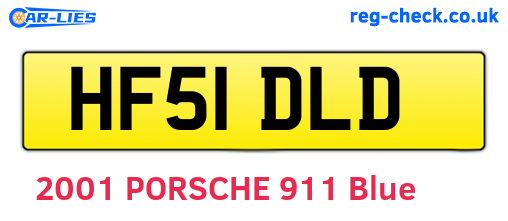 HF51DLD are the vehicle registration plates.