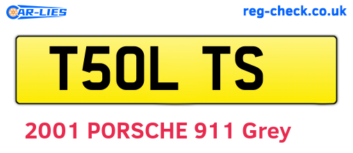 T50LTS are the vehicle registration plates.
