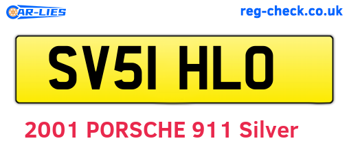 SV51HLO are the vehicle registration plates.