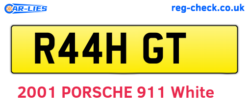 R44HGT are the vehicle registration plates.
