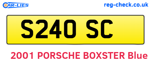 S24OSC are the vehicle registration plates.