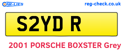 S2YDR are the vehicle registration plates.