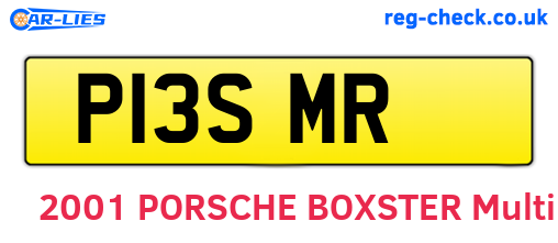 P13SMR are the vehicle registration plates.