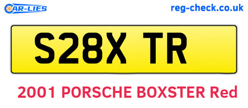 S28XTR are the vehicle registration plates.