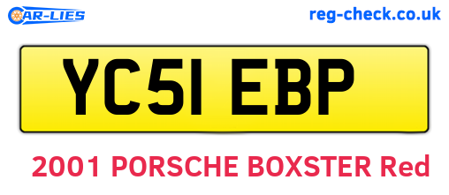 YC51EBP are the vehicle registration plates.